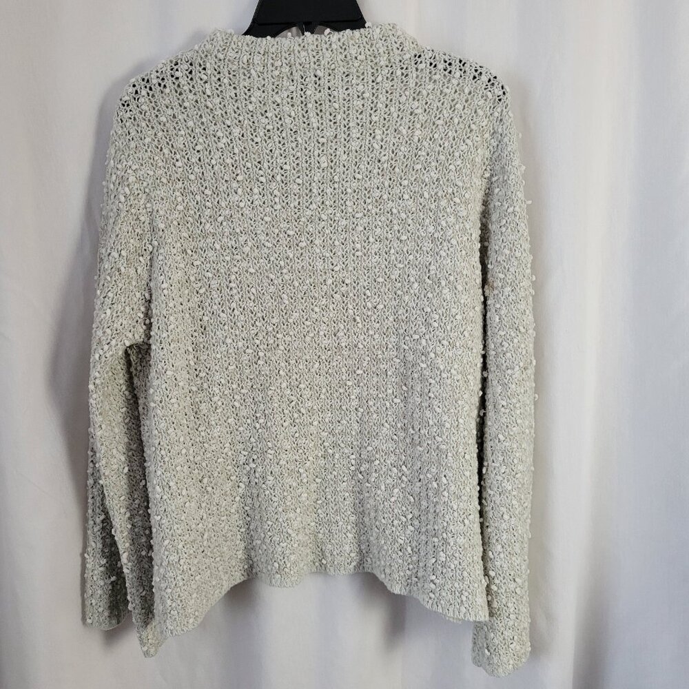 John Jenn Anthropologie Sweater Popcorn Large Artisanal Pullover Boucle Knit EUC - Picture 3 of 11